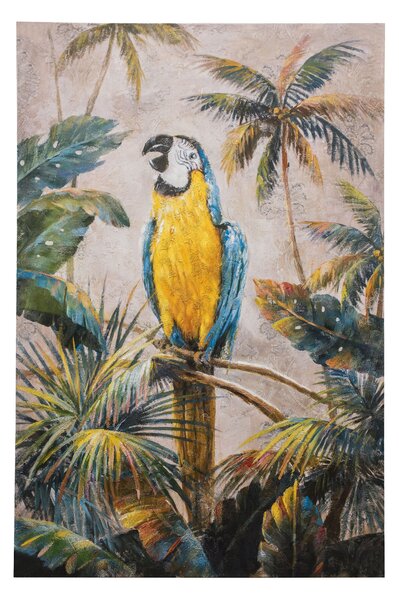 Macaw Art Canvas MultiColoured