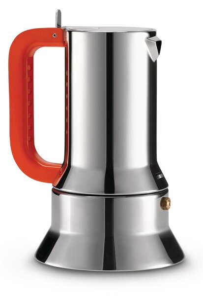 Alessi 9090 manico forato espresso coffee maker 6 copper