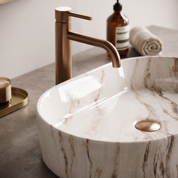 Countertop washbasin REA Nadia 60 Marrone
