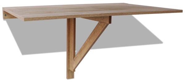 Folding Wall Table Oak 100x60 cm