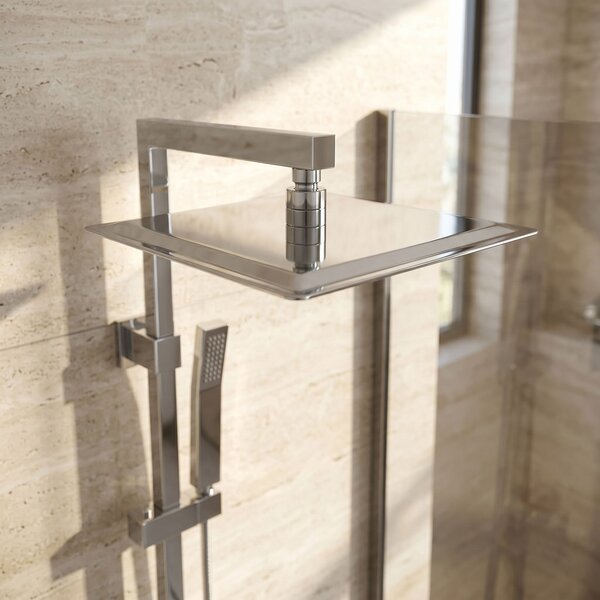 Square rain shower head REA JS-P015 25cm Chrome