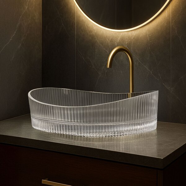 Countertop washbasin Rea Harper Transparent