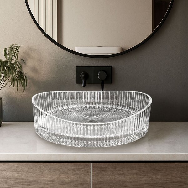 Countertop washbasin Rea Harper Transparent