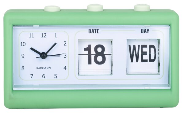 Karlsson Date Flip Rubberised Alarm Clock