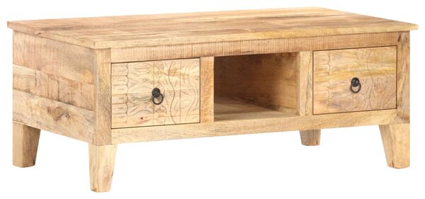 Coffee Table 100x55x40 cm Rough Mango Wood