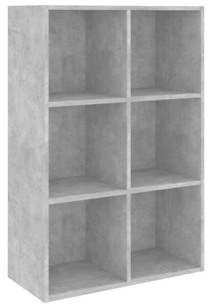 Book Cabinet/Sideboard Concrete Grey 66x30x98 cm Engineered Wood