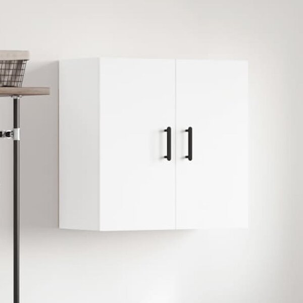 Elwood 60cm Wall Hung Wooden Storage Cabinet With 2 Doors - White