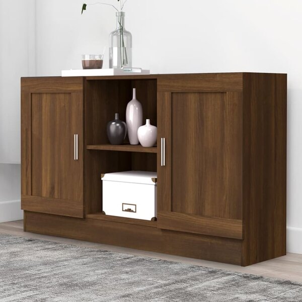 Dubuque Wooden Storage Cabinet With 2 Doors - Brown Oak
