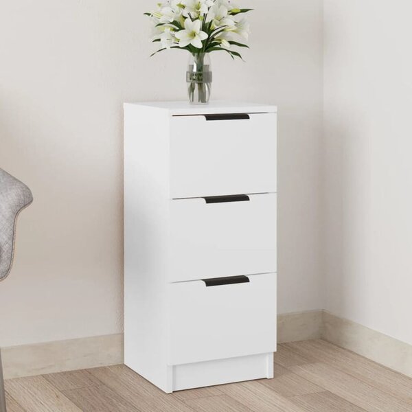 Baina Wooden Chest Of 3 Drawers - White
