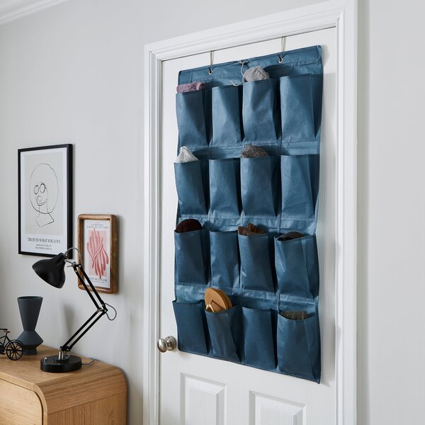 Over the Door Hanging Organiser Pacific Blue