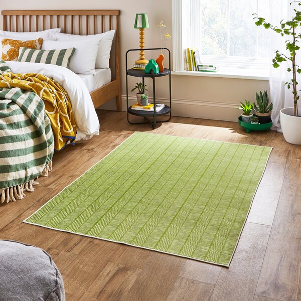 Lilia Washable Rug Lime (Green)