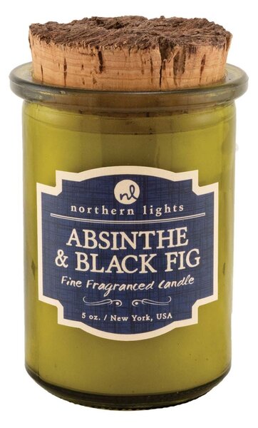 Spirit Absinthe and Black Fig Jar Candle Green