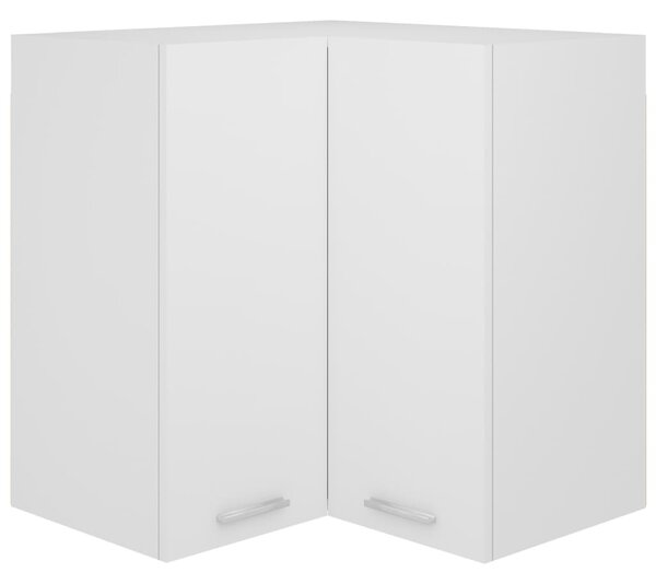 Hanging Corner Cabinet White 57x57x60 cm Engineered Wood