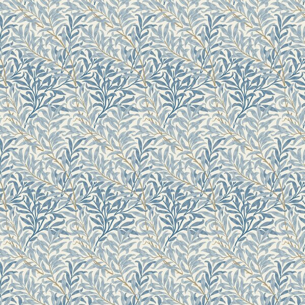 William Morris Willow Bough Digitally Printed Fabric Azure