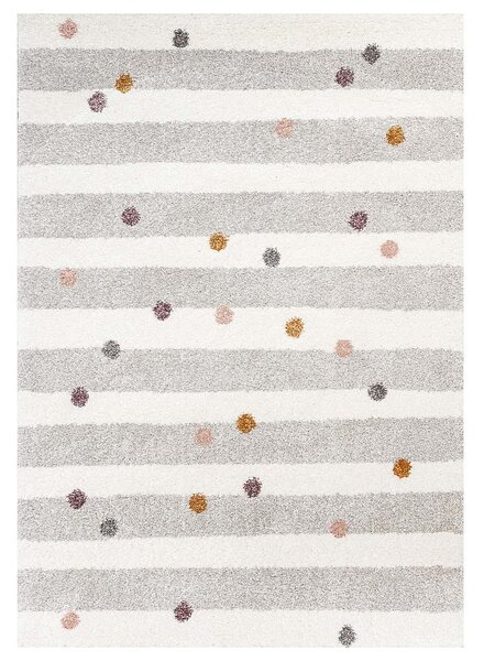 Stripes and Dots beige rug 120x170cm