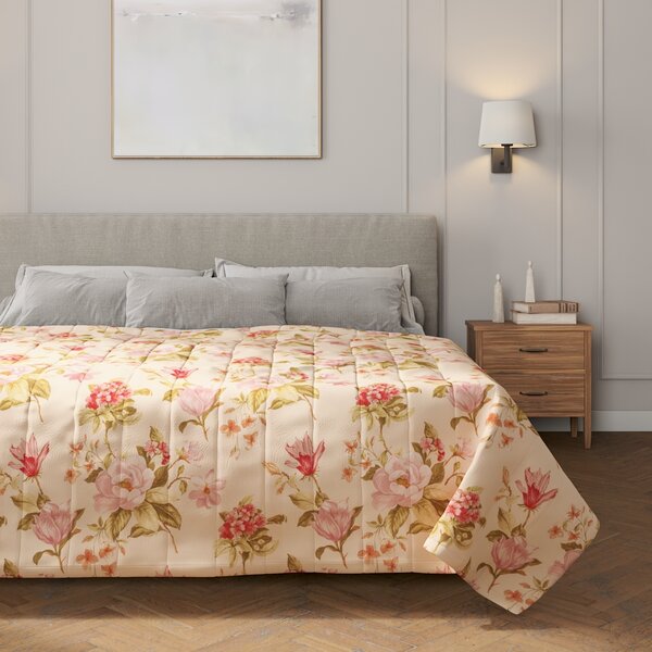 Stripe quilted throw