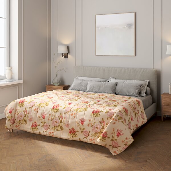 Stripe quilted throw