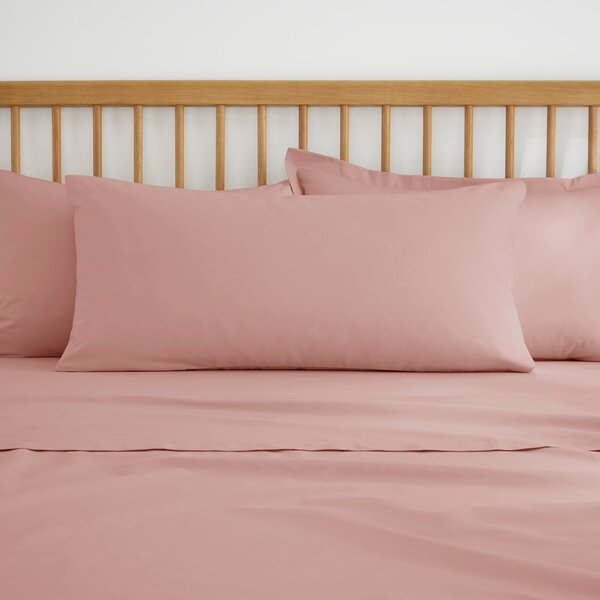 Pure Cotton Large Body Pillowcase Dusty Pink