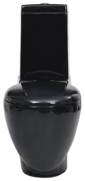 Ceramic Toilet Back Water Flow Black