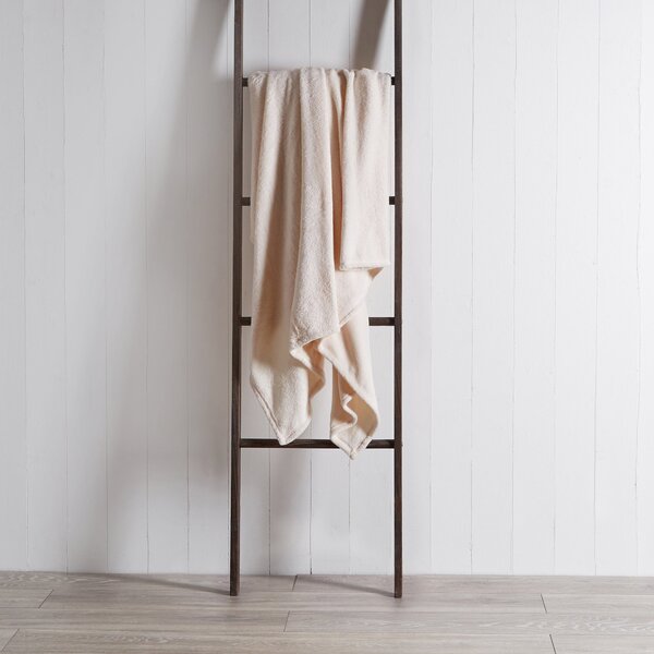 Soft Fleece Recycled Throw, 130x170cm Cream