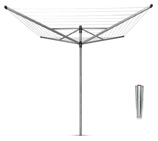 Brabantia 4 Arm Rotary Liftomatic Airer, 60m Grey