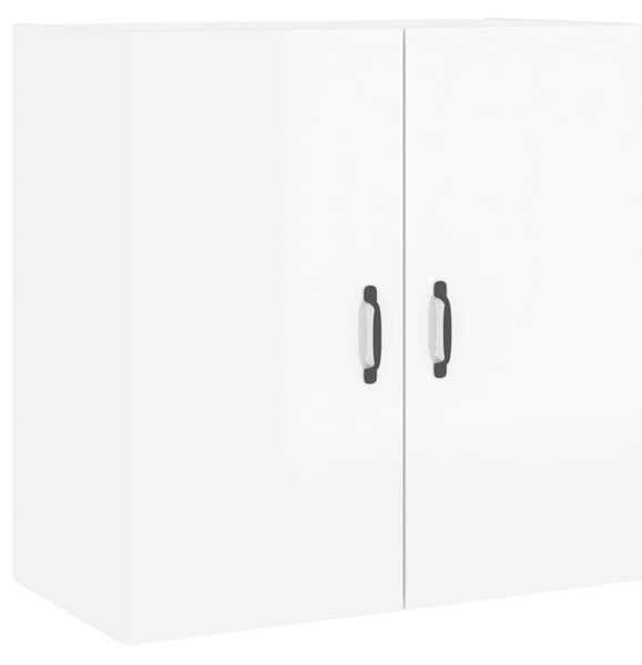 Wall Cabinet High Gloss White 60x31x60 cm Engineered Wood