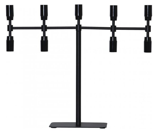 Star Trading Twice candlestick 42 cm Black