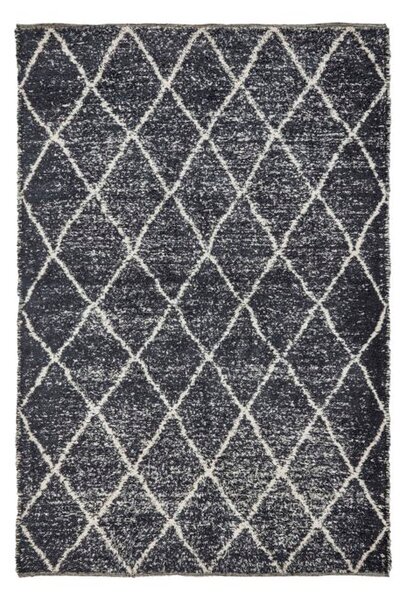 House Doctor Cruz rug Black-off white, 140x200 cm