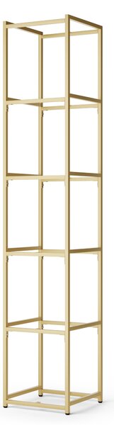Modular 6 Shelf Gold Frame Component Gold