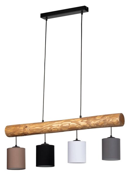 Furesta hanging brown/black/white/grey 4-bulb