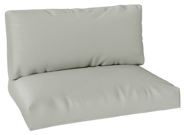 Outsunny 2 Seater Pallet Furniture Cushions Pallet Cushions, UPF20+ 220gsm Fabric, 20 cm Thick Outdoor Seat Pads, Light Grey