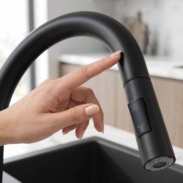 Kitchen faucet Fresh Touch Black Matt