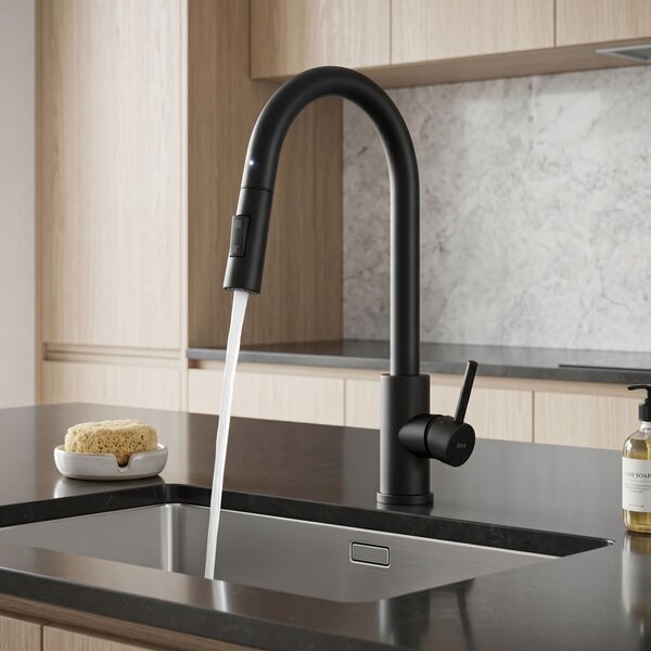 Kitchen faucet Fresh Touch Black Matt