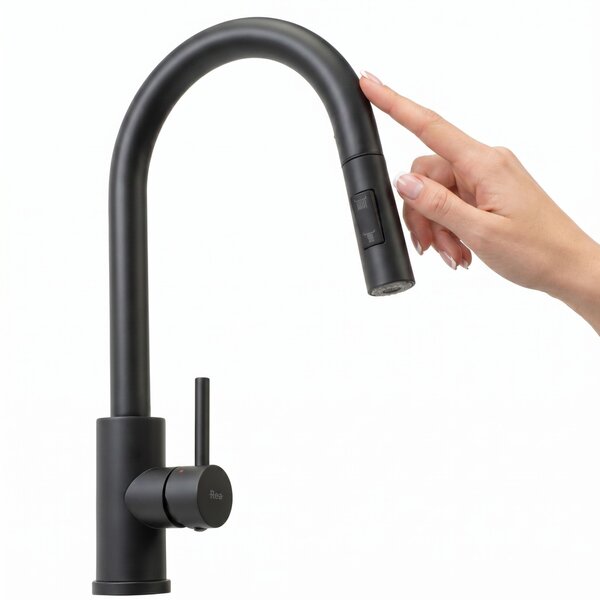 Kitchen faucet Fresh Touch Black Matt