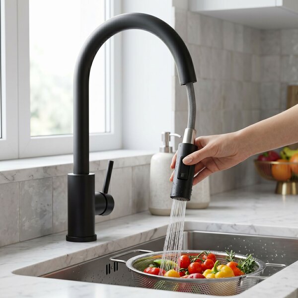 Kitchen faucet Fresh Touch Black Matt