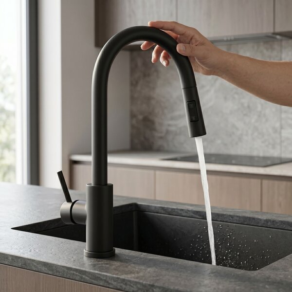 Kitchen faucet Fresh Touch Black Matt