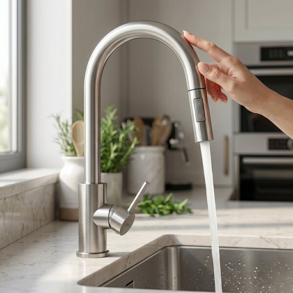 Kitchen faucet Fresh Touch Brush Nickel