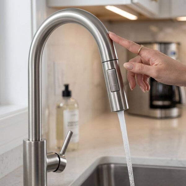 Kitchen faucet Fresh Touch Brush Nickel