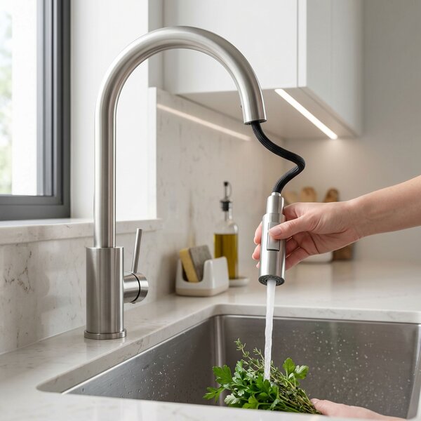 Kitchen faucet Fresh Touch Brush Nickel