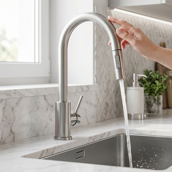 Kitchen faucet Fresh Touch Brush Nickel