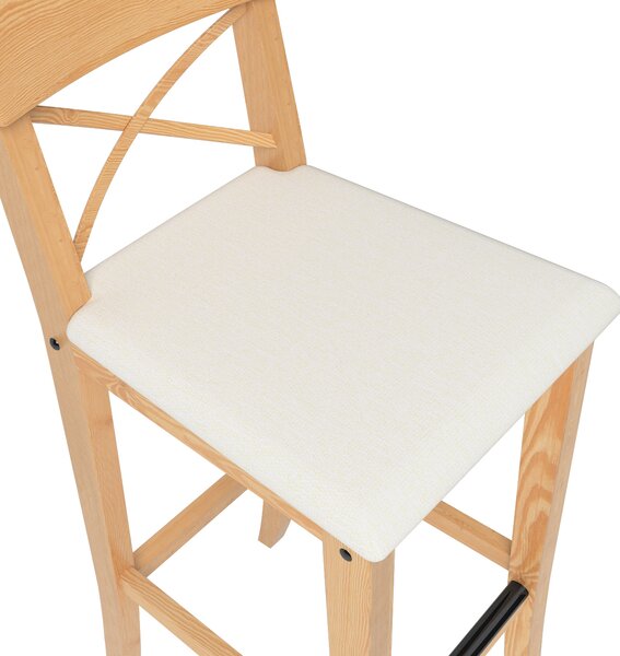 Cover for Ingolf bar chair with upholstered seat