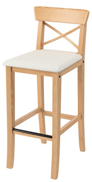 Cover for Ingolf bar chair with upholstered seat