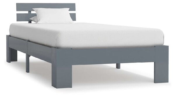 Absecon Wooden Small Single Bed In Grey