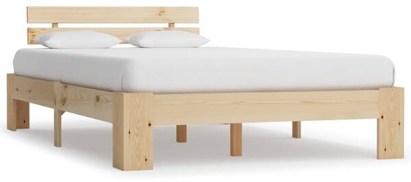 Absecon Wooden Small Double Bed In Natural