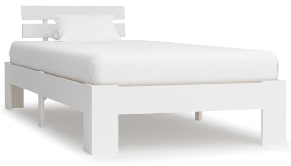 Absecon Wooden Single Bed In White