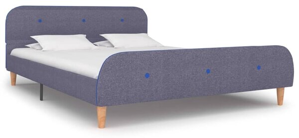 Bellvue Fabric Double Bed In Light Grey