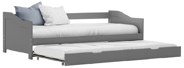 Atwater Wooden Pull Out Sofa Bed In Grey