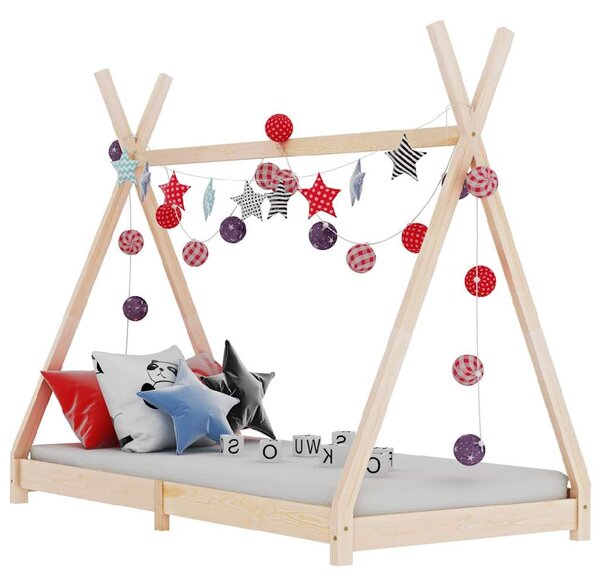 Natara Large Wooden Children Bed In Brown
