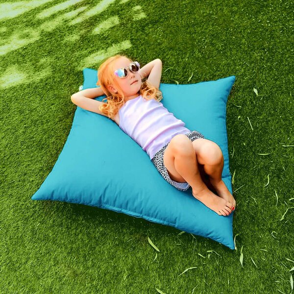 Rucomfy Indoor Outdoor Floor Cushion Beanbag Turquoise