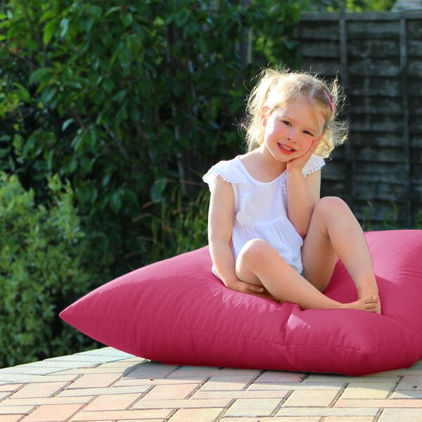 Rucomfy Indoor Outdoor Floor Cushion Beanbag Cerise (Pink)